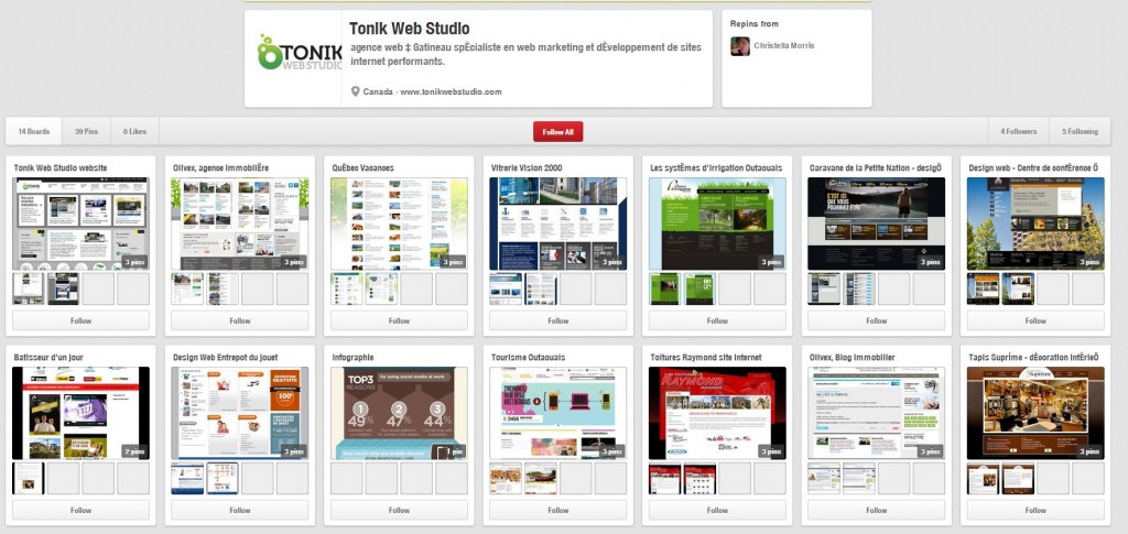 Tonik web studio sur Pinterest